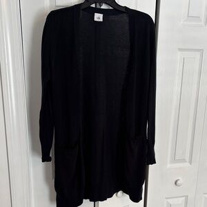 CAbi Black Open Front Cardigan